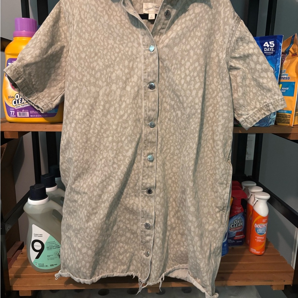 Universal Thread Tan Button-Up dress